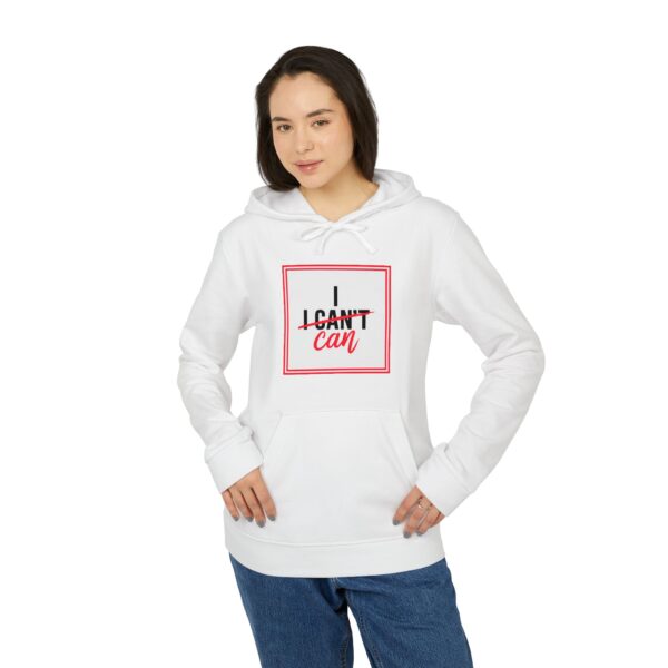 adidas Unisex Fleece Hoodie "I Can" - Image 3