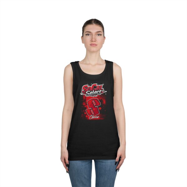 Cheerleading Team Heavy Cotton Tank Top - SoCal Select Custom Design - Image 3