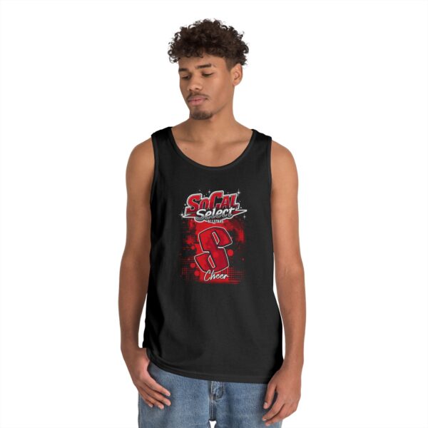 Cheerleading Team Heavy Cotton Tank Top - SoCal Select Custom Design - Image 4